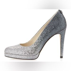 Michael Kors Silver Glitter Heels